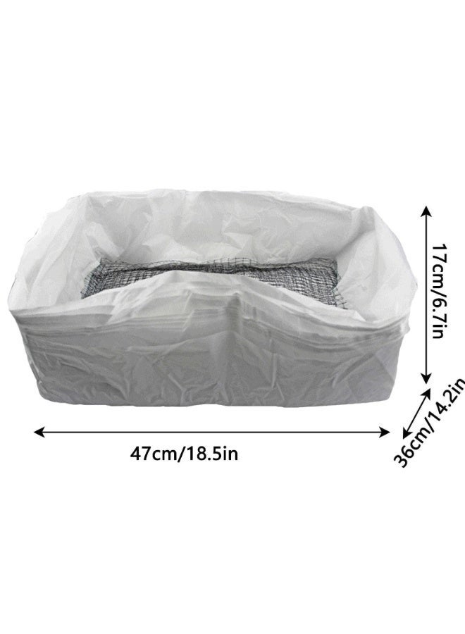 FDTY Cat Litter Bags Liners - 10Pcs Drawstring Sifting Cat Litter Bags with Filter Net - Reusable Cat Feces Filter Quick Clean for All Cat Litter Boxes (large size 10 pieces) - Image 4